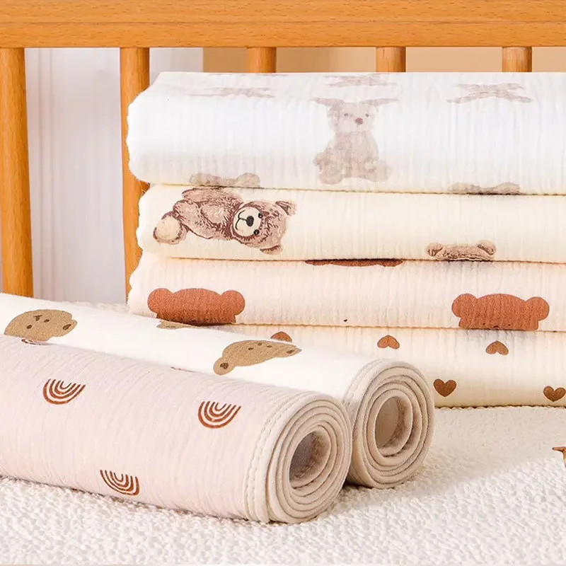 Waterproof Washable Baby Diaper Changing Mat Breathable Absorbent Cotton Urinal Pad for Newborns And Infants Leakage Proof