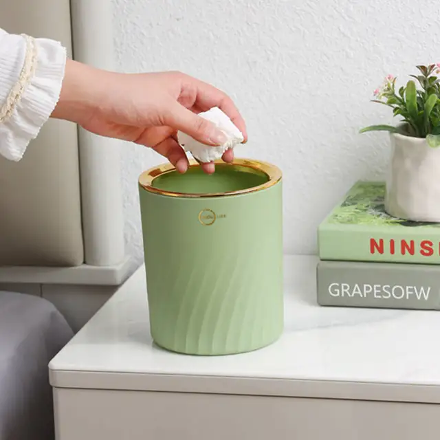 Mini Desktop Mülleimer Hause Auto Lagerung Eimer Zubehör Mit Deckel Müll  Bin Nordic Stil Wohnzimmer Büro