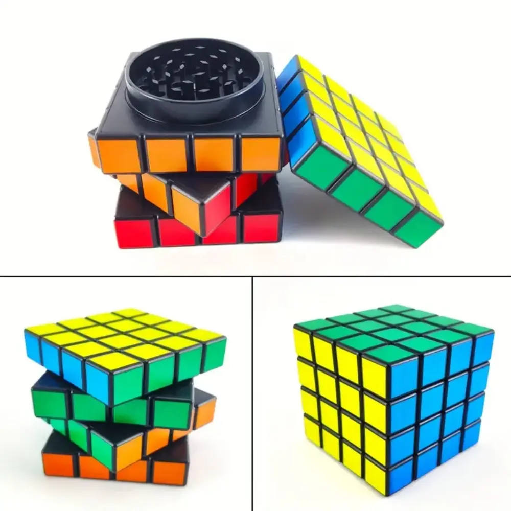 Magnete Magic Cube Smerigliatrice A Quattro Strati Multifunzionale Da 1.8 Pollici Magic Cube Grinder Cigarette Shredder Spice Crusher