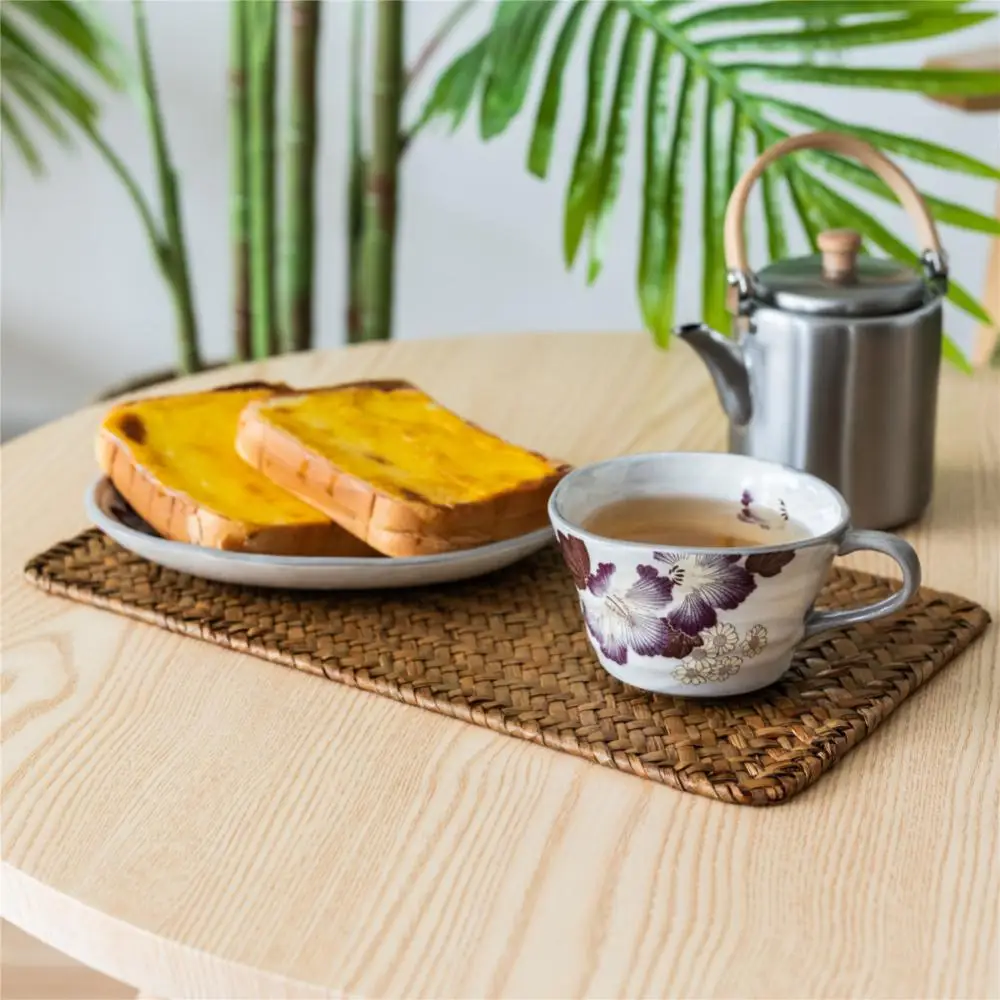 藤編インテリアラグ　茶具敷 藤編インテリアラグ 茶具敷 （楽天市場】【アウトレット】 籐