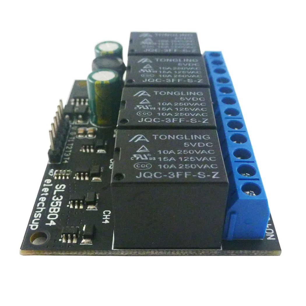 Flip-Flop Bistabile 1-4Ch Dc 12V Relè Multifunzione Autobloccante Scheda Trigger Npn Per Arduino Uno Raspberry Pi Esp32 Esp8266