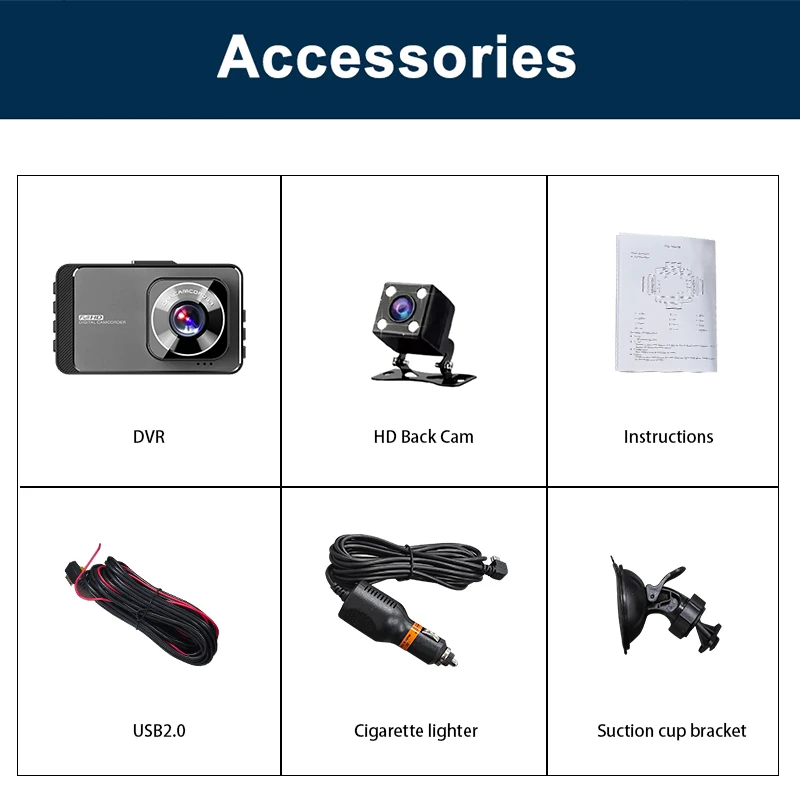 ڵ DVR  Ȱ   ,  ĸ ߰ ð,  ڽ,  ķ, 3 ġ Ǯ HD, 1080P,  ׼