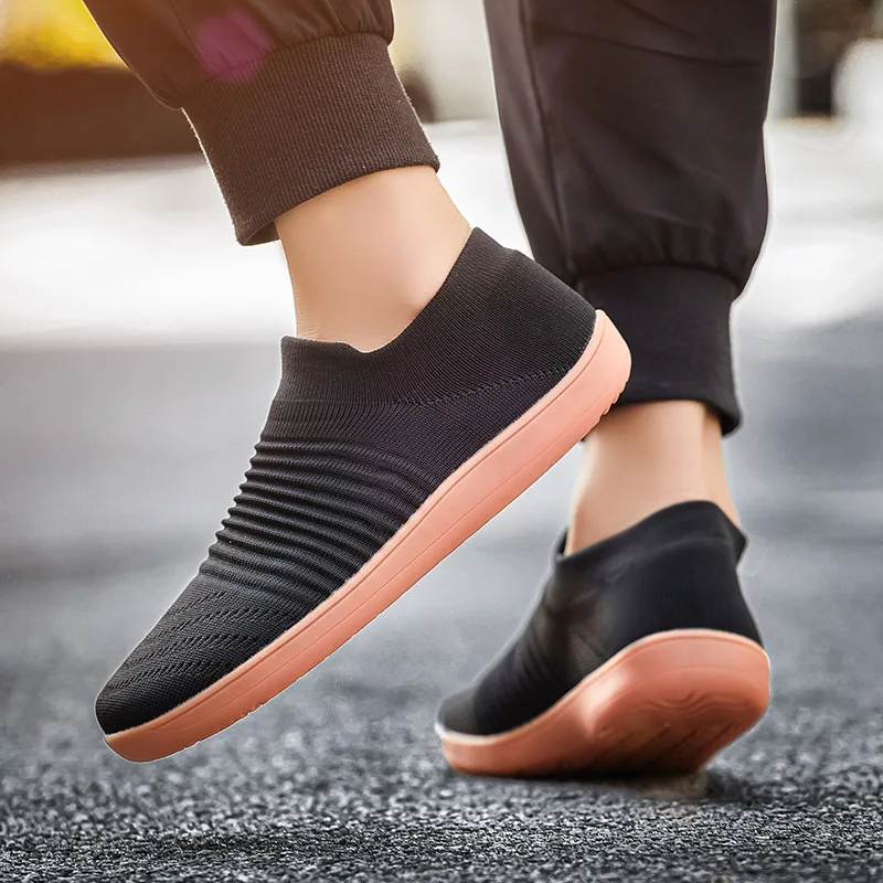 Herren-Barfußschuhe, flache Damen-Freizeitschuhe mit breiter Zehenpartie, geeignet für Fitnessstudio, Büro, Autofahren, Yoga_voghion.com