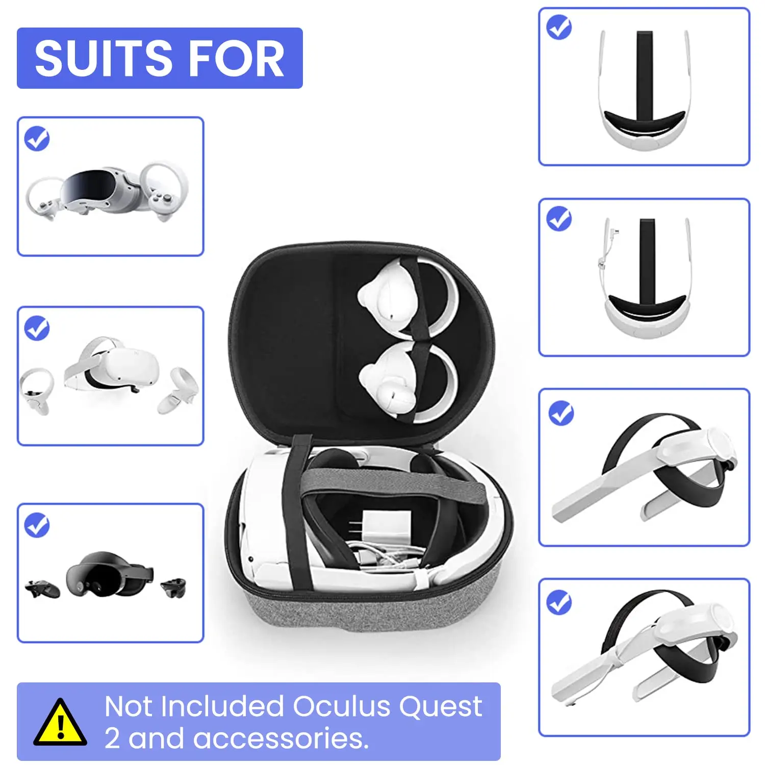 Storage Bag For Quest 3/2 VR Glasses Tote Bag Meta Quest3/2 Headset Protective Box Fitting Quest 2/Meta 3 Storage Case
