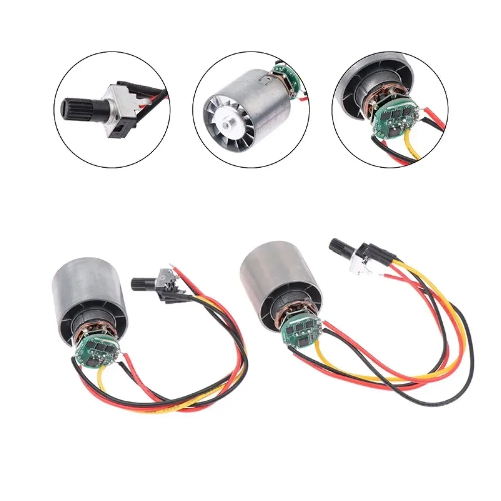 DC 9/12/24V 3.5A 5A Mini Brushless Motor 100000RPM High-speed CNC Aluminum Alloy Impeller Ducted Fan Stepless Speed Regulation