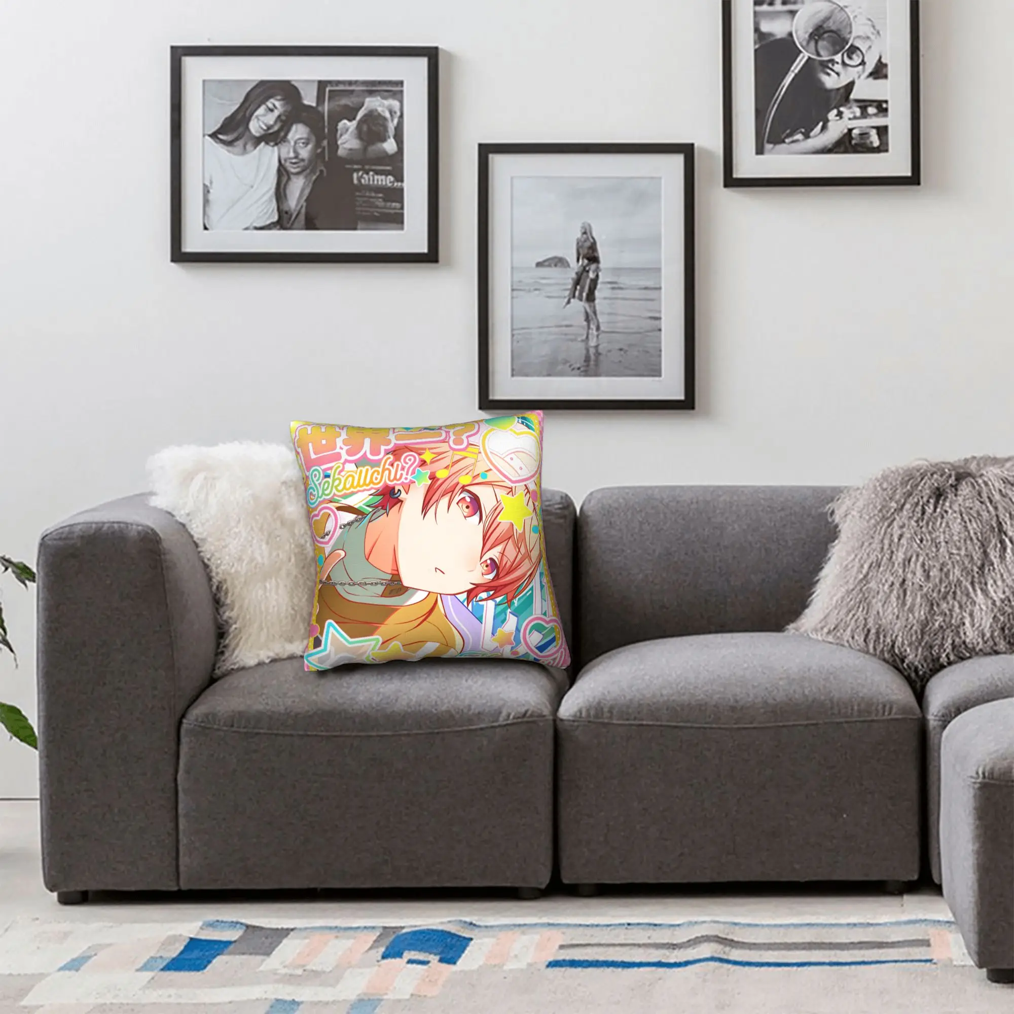 Vintage-Style Comfy Pillow Cover