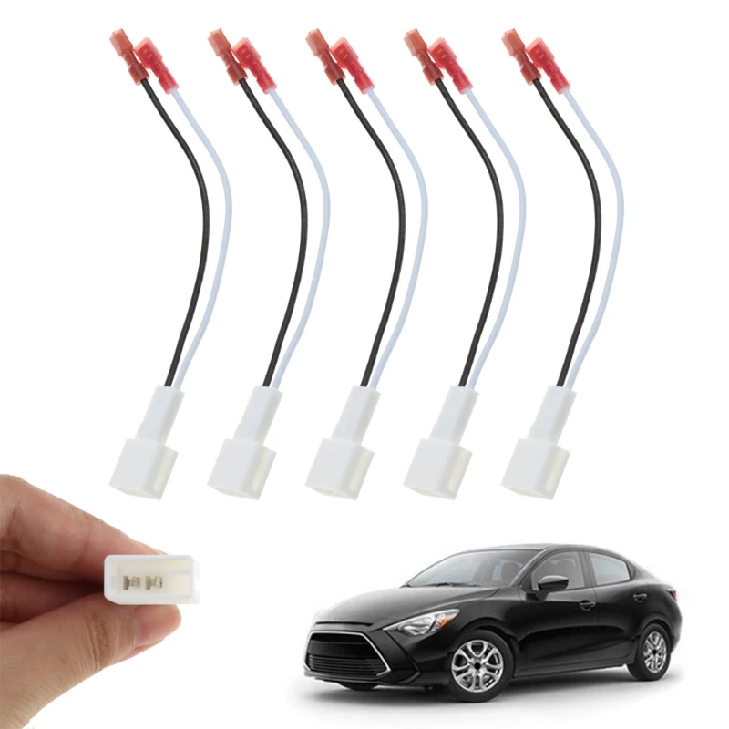 Car Interior Speaker Wiring Harness Adapter Connector Plug for CAMRY 4Pcs/Set Speaker Wiring audio speaker wiring kit