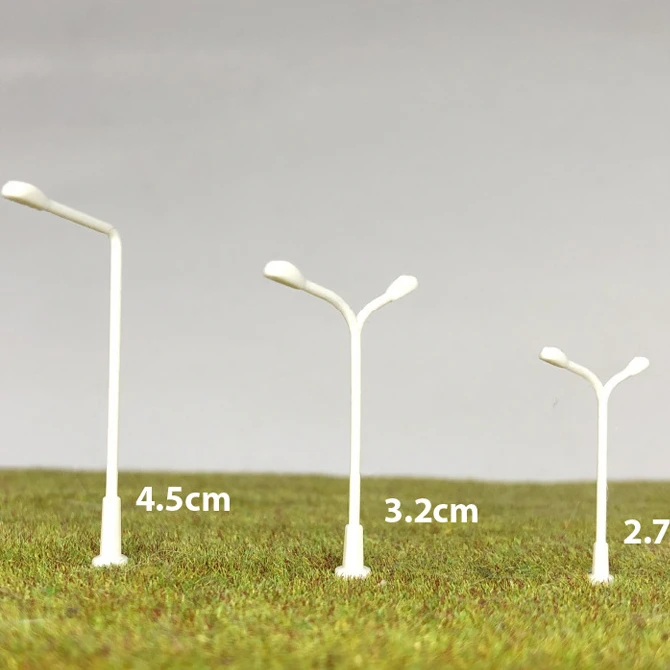

White Road Light Single and Double Head Non Luminous Model DIY Can Be Colored Building Materials
