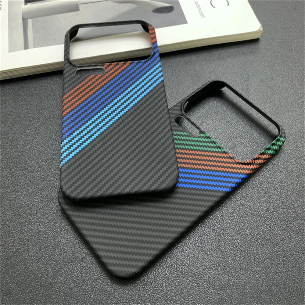 Vibrant Carbon Fiber Ultra Slim Phone Case - Protective Back Cover