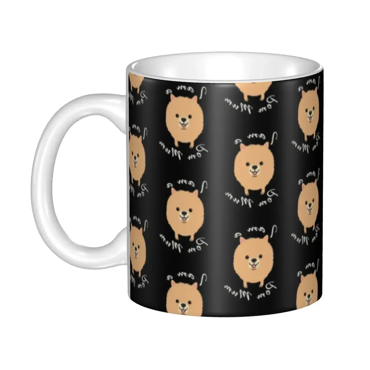 

Кофейные кружки «I Am A Pom Mum», керамическая чашка «сделай сам» с изображением песочницы Померанской собаки, для работы на открытом воздухе, для кемпинга