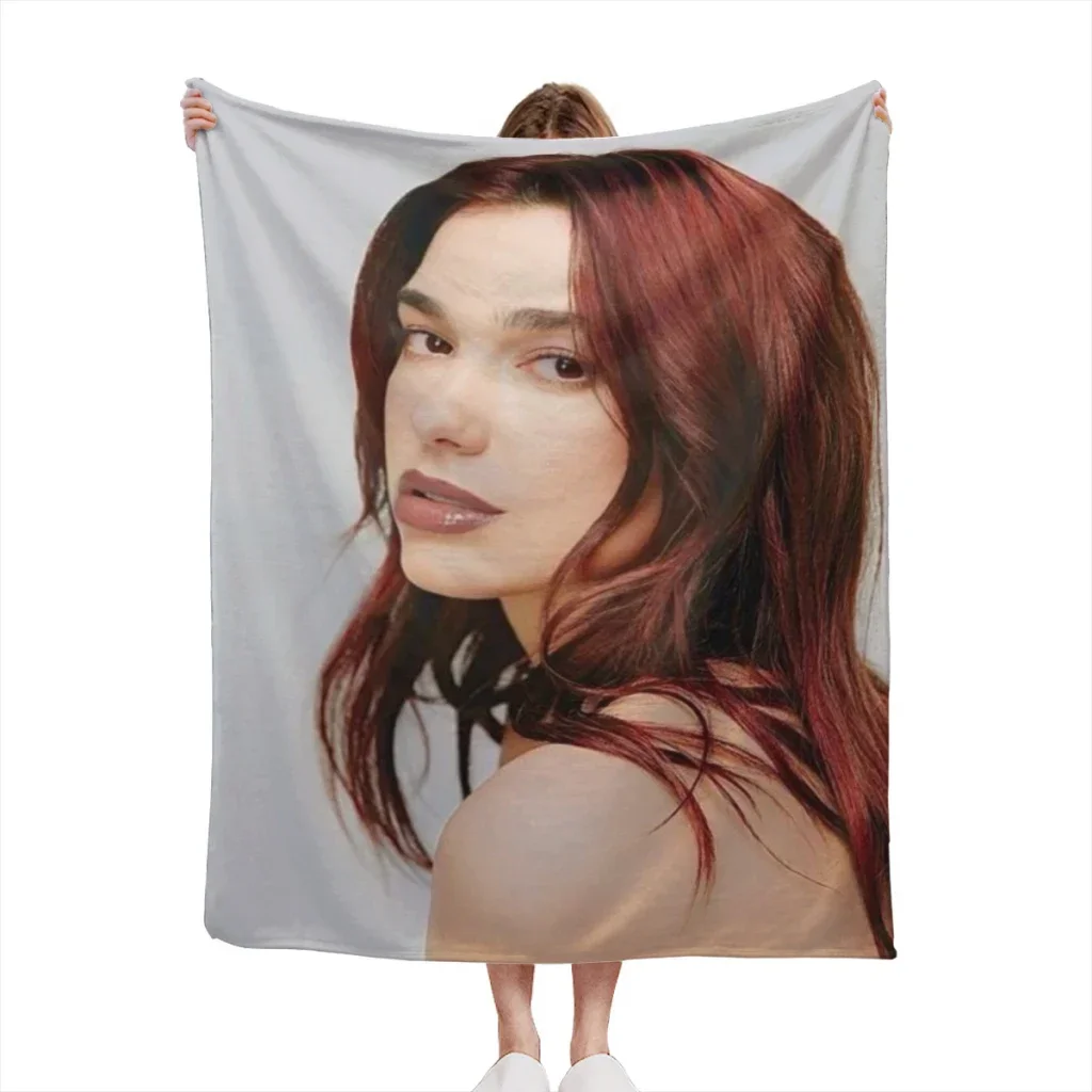 Singer D-Dua Lipas Summer Blanket Thin Blanket for Couch Sofa Warmth Bed Artificial Flannel Blankets Comfortable 4