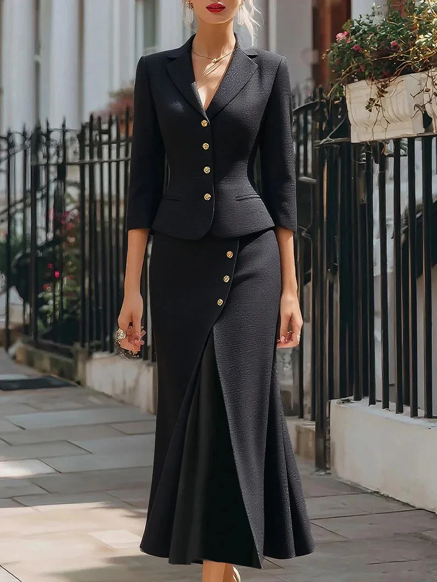 Zhu Zhu Store طقم تنورة بليزر نسائي رسمي