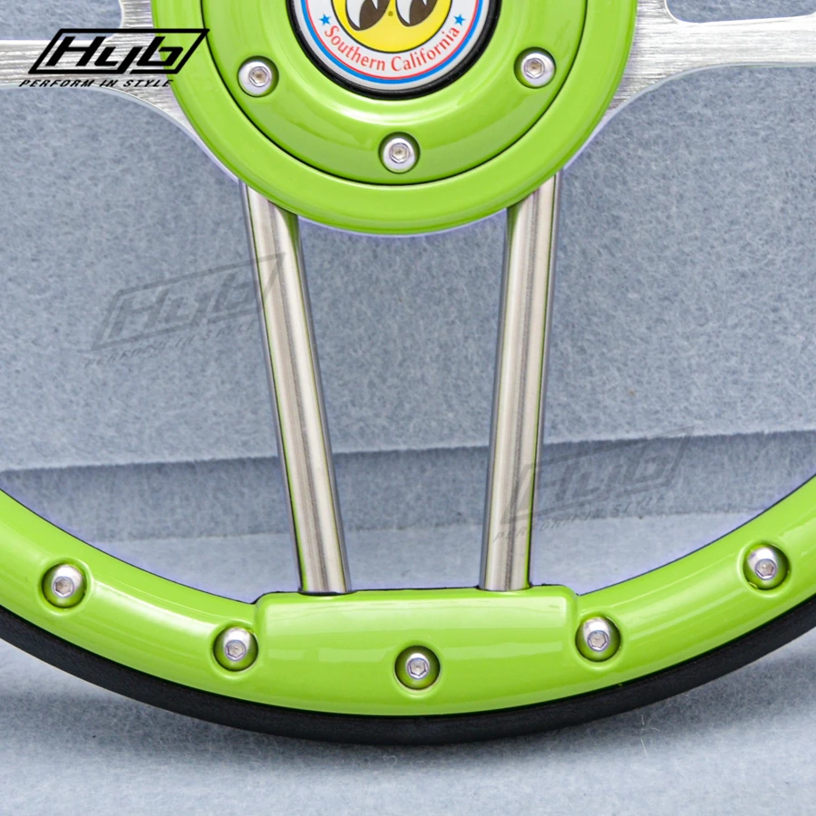 クリアツイストステアリング350mm Hitmanツイストクリスタルアクリルステアリングホイール