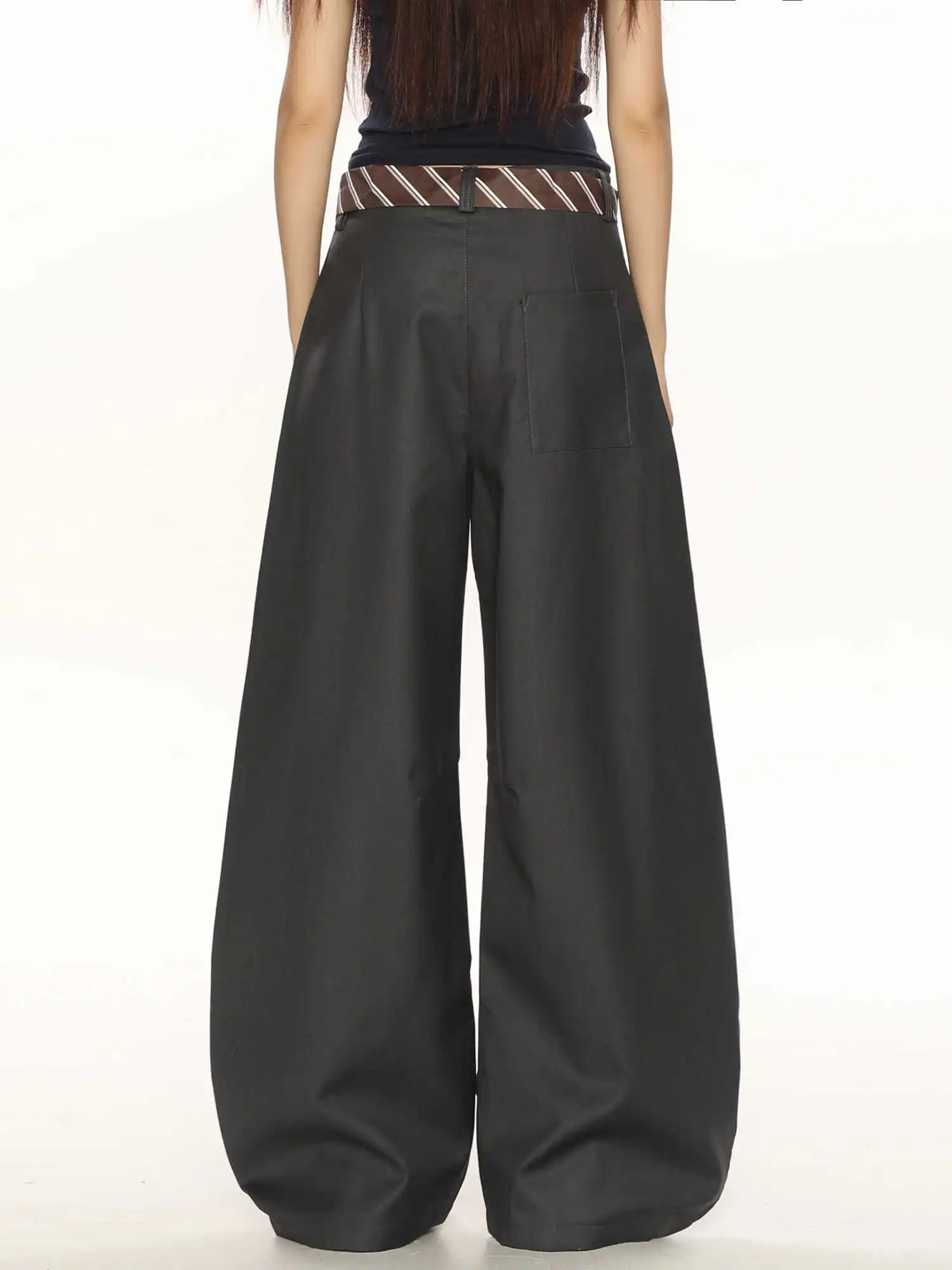 パンツ 2000's archive Design black slacks y2k Y2K Baggy Pants | Techwear