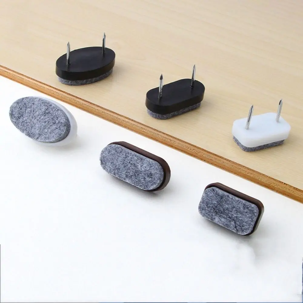 10pcs Furniture Slides Pads Felt Pad Floor Scratch Protector Mat Chair Leg Non-slip Sofa Foot Nails DIY Furniture Accessory