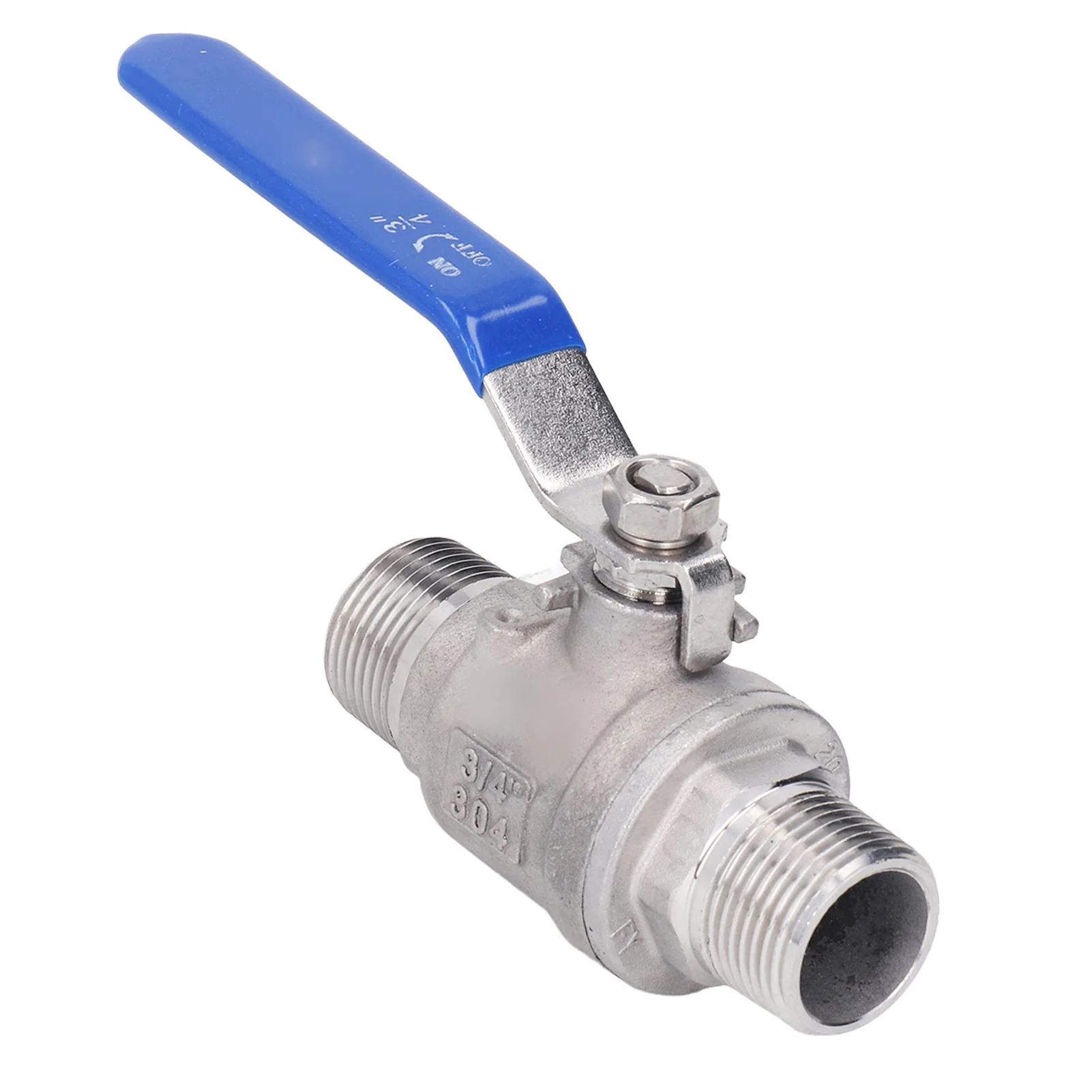 Stainless Steel Ball Valve 3/4in NPT Ball Valve Fast Control Corrosion Resistant Manual Drive PTFE Heavy Duty Handle Versatile