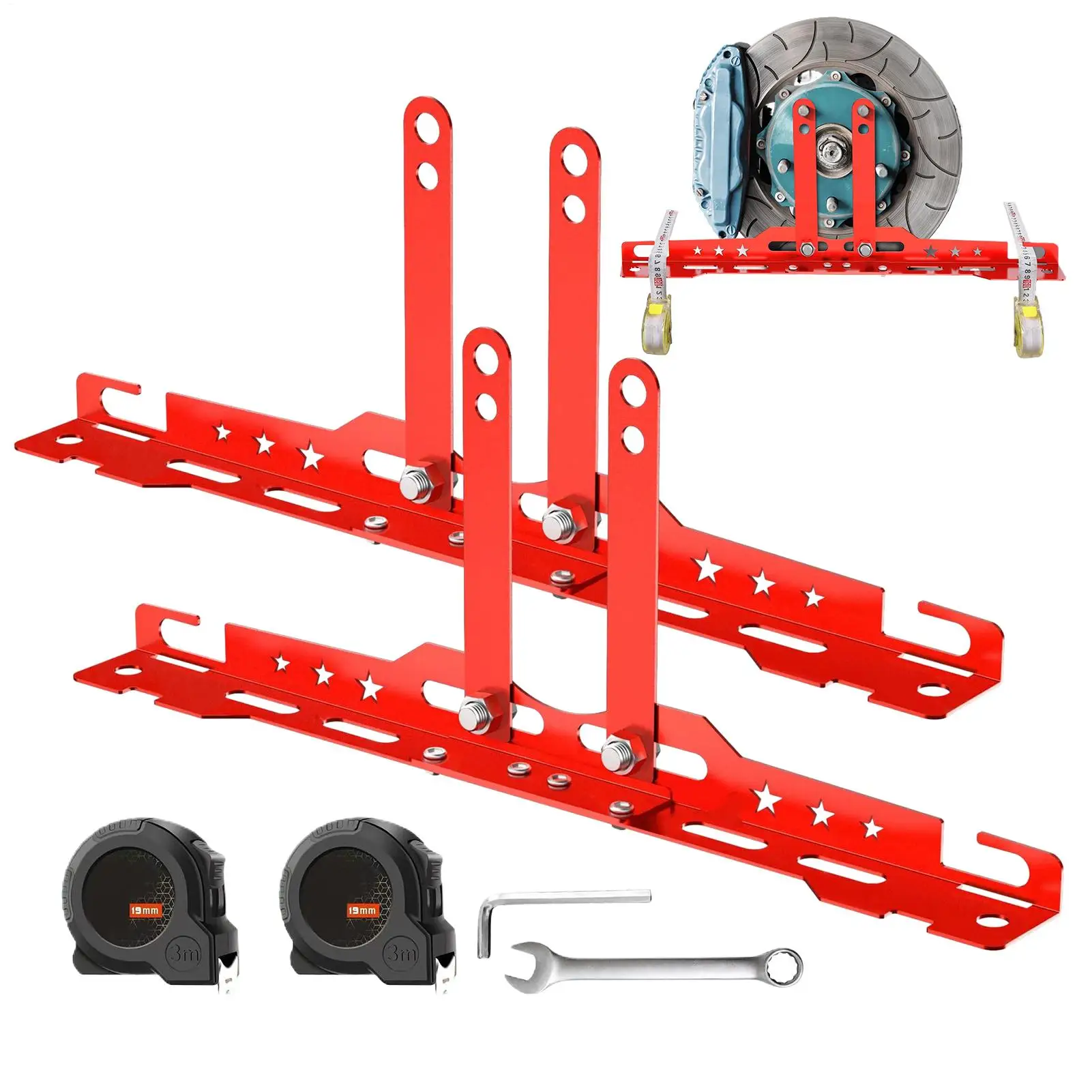 Car Wheel Alignment Tool Heavy Duty Toe Plates Wheel Accessories Parts Adjustable Automotive Wheel Leveling Aligner Toe Plates