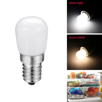가정용 LED 냉장고 램프, E14 2W LED 냉장고 전구, SMD2835 유리 전구, AC220V 냉동고 재봉틀 조명, 2 개