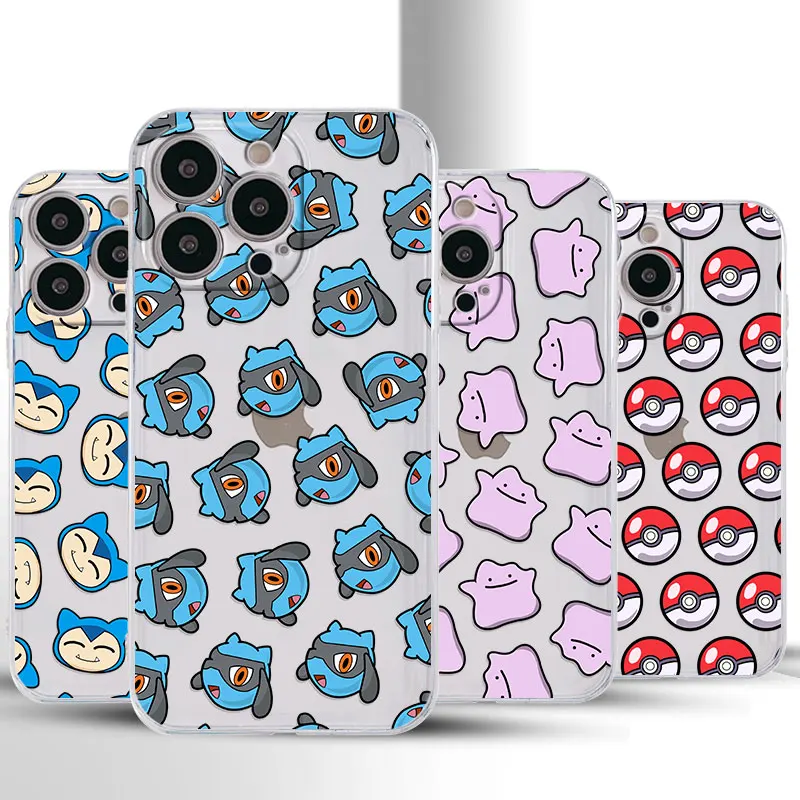 Custodia Per Animali Pokemon Per Iphone 15 Pro Max 13 Mini 12 Se Xr 8 7 6S Plus 11 X Xs 14 Pro Max 14 Pro Max 13 Pro Borsa Morbida In Silicone