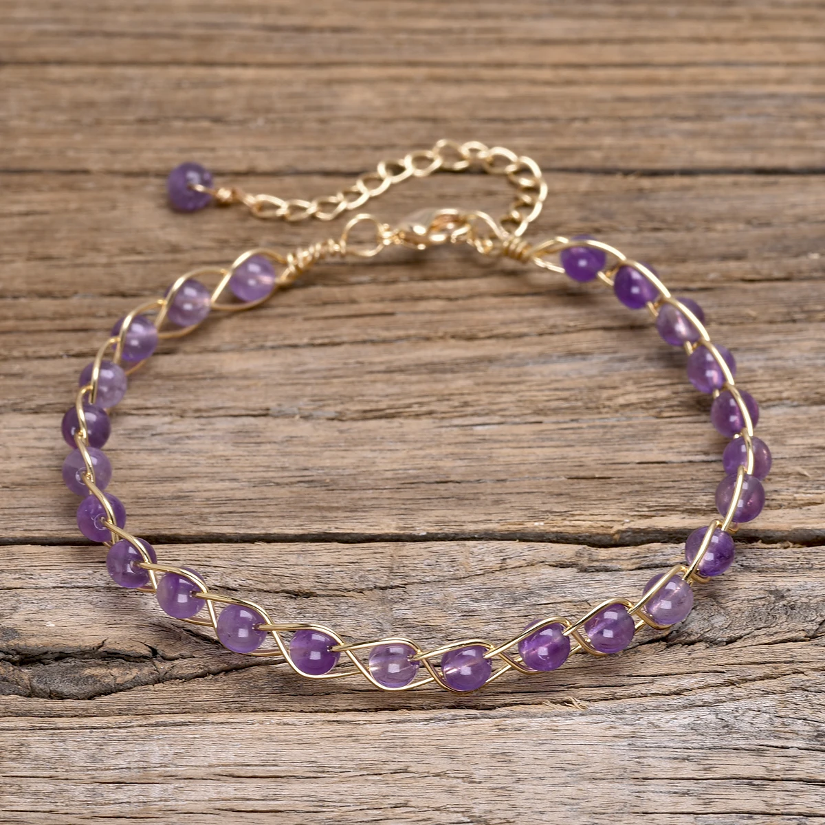 Amethyst spiritual bracelet for inner peace