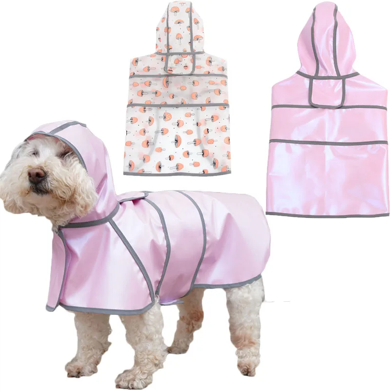 

PU Hooded Raincoat for Pets, Puppy and Cat Cloak, Waterproof Rain Jacket, Small and Large Dogs, Rainwear, Poncho, XXL