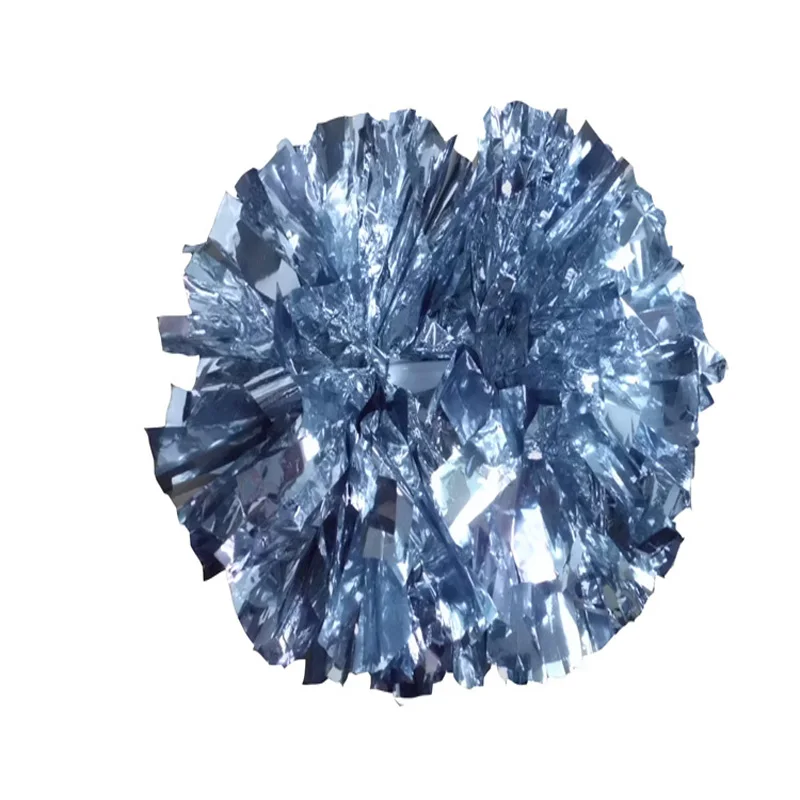 Cheerleader-Metal Sports Pompons, Cheer Pompoms, Cheerleading Supplies Factory, Color Free Combination, High Quality, 38cm, 6Pcs