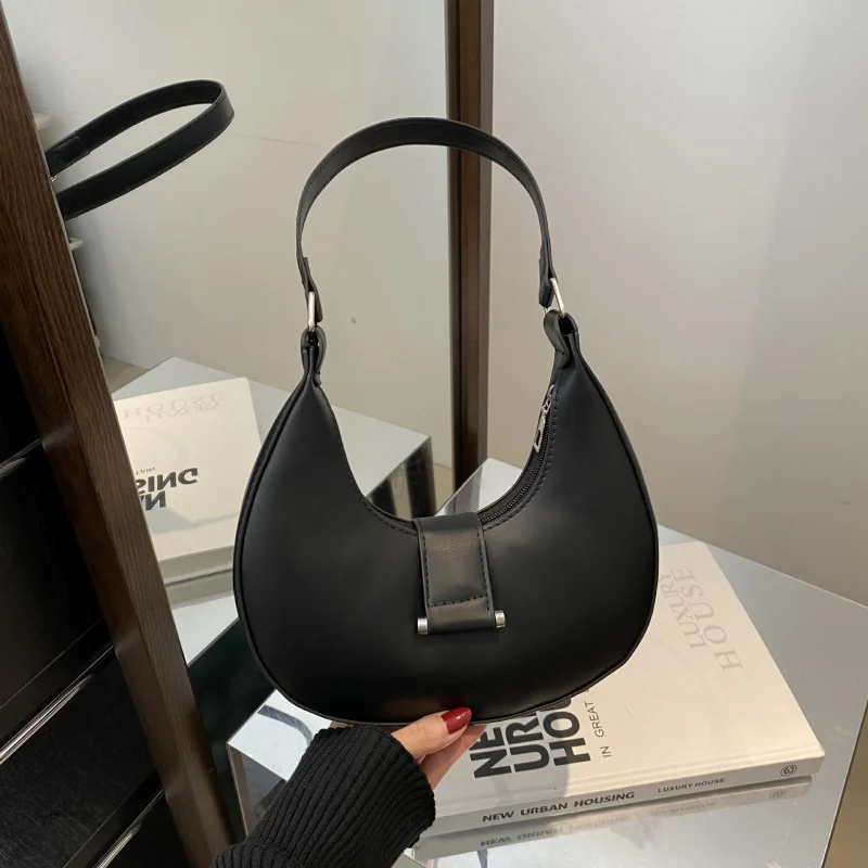 New Arrival Crescent Shaped Handbag for Women High Class Versatile Shoulder Armpit Bag for Fashion Casual Office