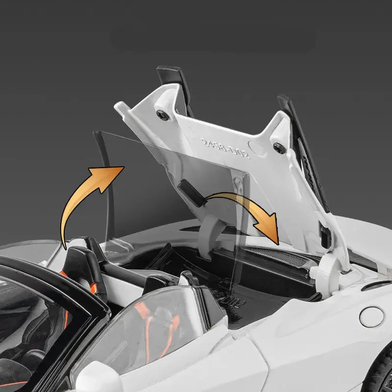 1:24 McLaren 720S Alloy Racing Car Model Diecast Metal Sports Car Model Simulation Sound and Light Collection Childrens Toy Gift 5