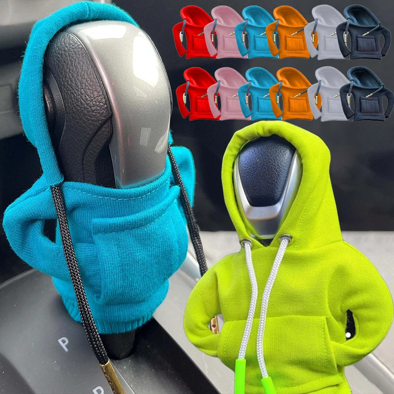 

Creative Car Gear Shift Handle Hoodie Cover Universal Knob Hoodie Covers Car Styling Decoration Automobiles Interior Accessories