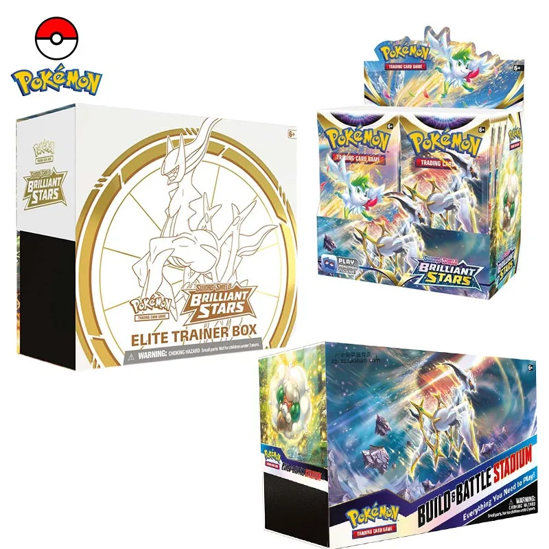 

Sword & Shield-Brilliant Stars Pokémon Center Elite Trainer Box Pokemon Cards Original SS9 Game Collection Card Battle Stadium