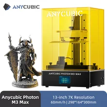 ANYCUBIC Photon M3 Max LCD 3D Printer 13" 7K Monochrome Screen  High Resolution 3D Printing With Auto Resin Filler