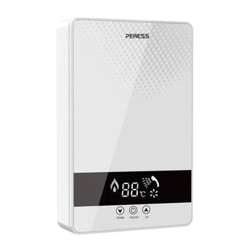 110V 5500W Instant Electric Tankless Water Heater Automatic Temperature Control Bathroom Shower Bath Suitable Household Hotel 1
