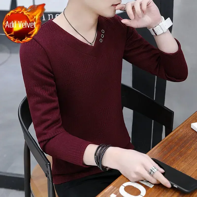 Suéteres masculinos, ropa popular coreana, suéter de punto para hombre, suéter casual de color sólido, suéter de cable de diseñador, prendas de punto nuevas en estilo sudadera