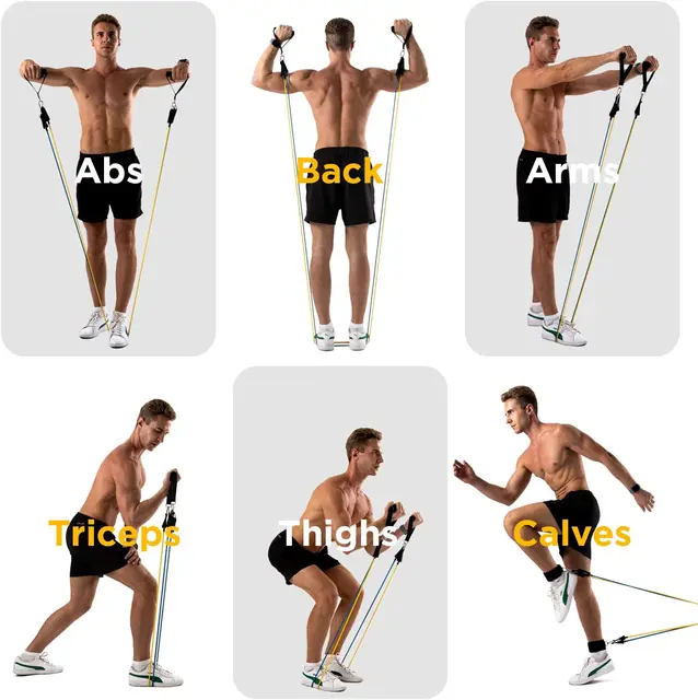 200lbs Resistance Bands Set Exercise Workout Loop Bands Gym Training Fitness Sports Gym Equipment for Home Bodybuilding Weight 5