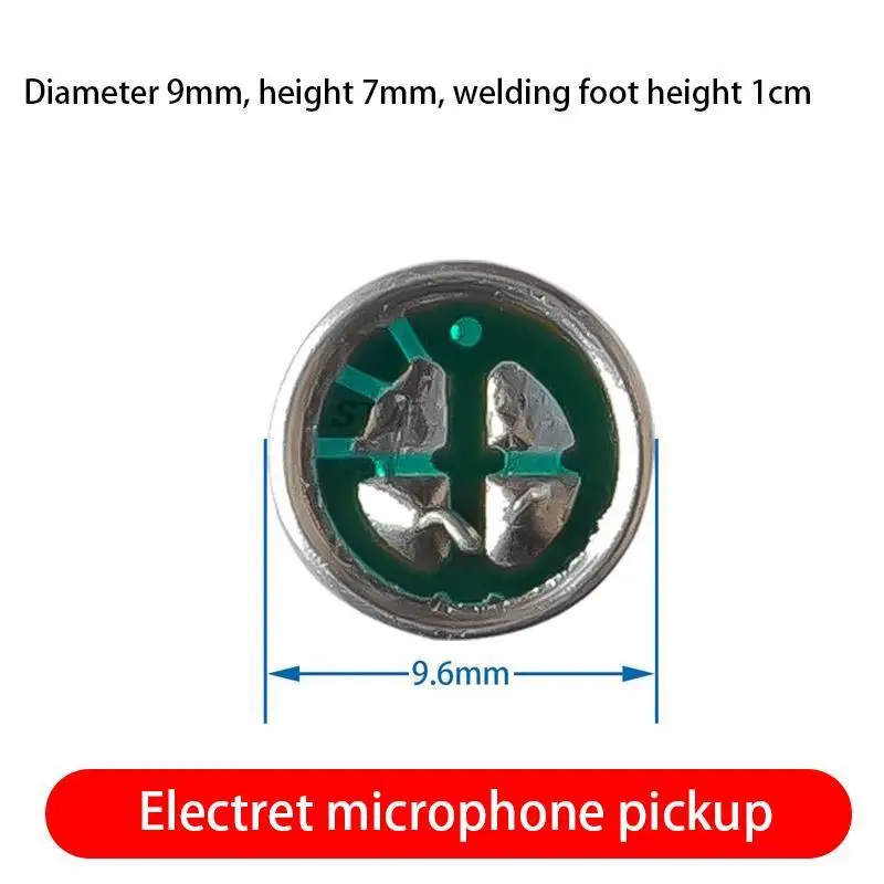 10 pz 9x7mm 9767 9*7mm testa del microfono con pin microfono elettrico capacitivo pickup microfono sensibilità 50DB - Image 3