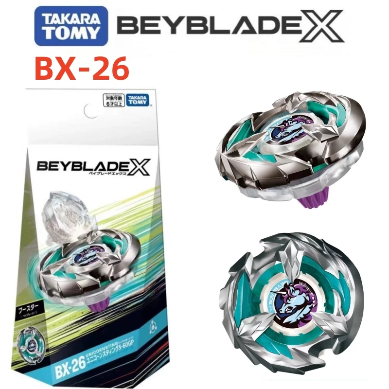 TAKARA TOMY beyblade X Robbanószer Spin felső BX26 Unikornis ben Készlethalmozás (without launch)