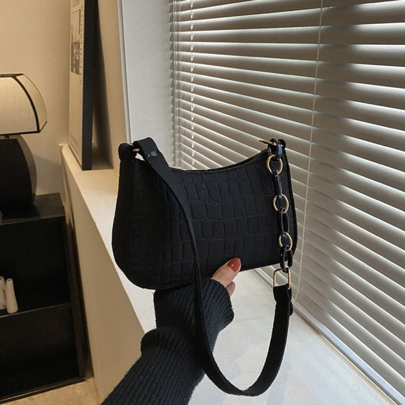 Autumn Spring Vintage Shoulder Bag Casual Crossbody Bag Elegant Underarm Bag Luxury Design Advanced Texture Leather Handbags