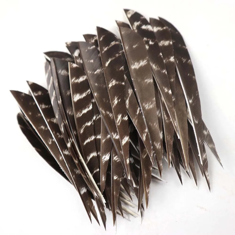 36pcs 4inch and 5inch Arrow Feather Turkey Feather Arrow Vanes For Arrow DIY Fletching Feather Arrow Accessory RW 2