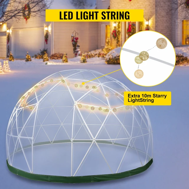 Garden Igloo Dome - Tienda de campaña inflable para jardín con forma de  iglú, domo al aire libre, domo de PVC, impermeable, para jardín, ideal para