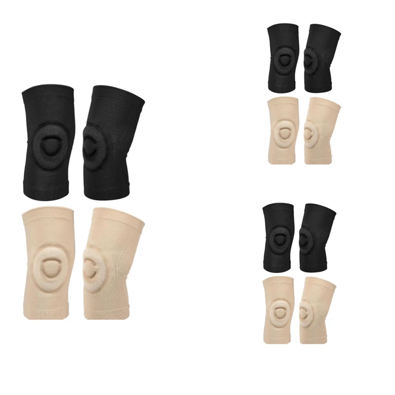 

2 пары наколенников, подушка и поддержка колена, дышащая поддержка колена для футбола, баскетбола, технические характеристики, катание на коньках