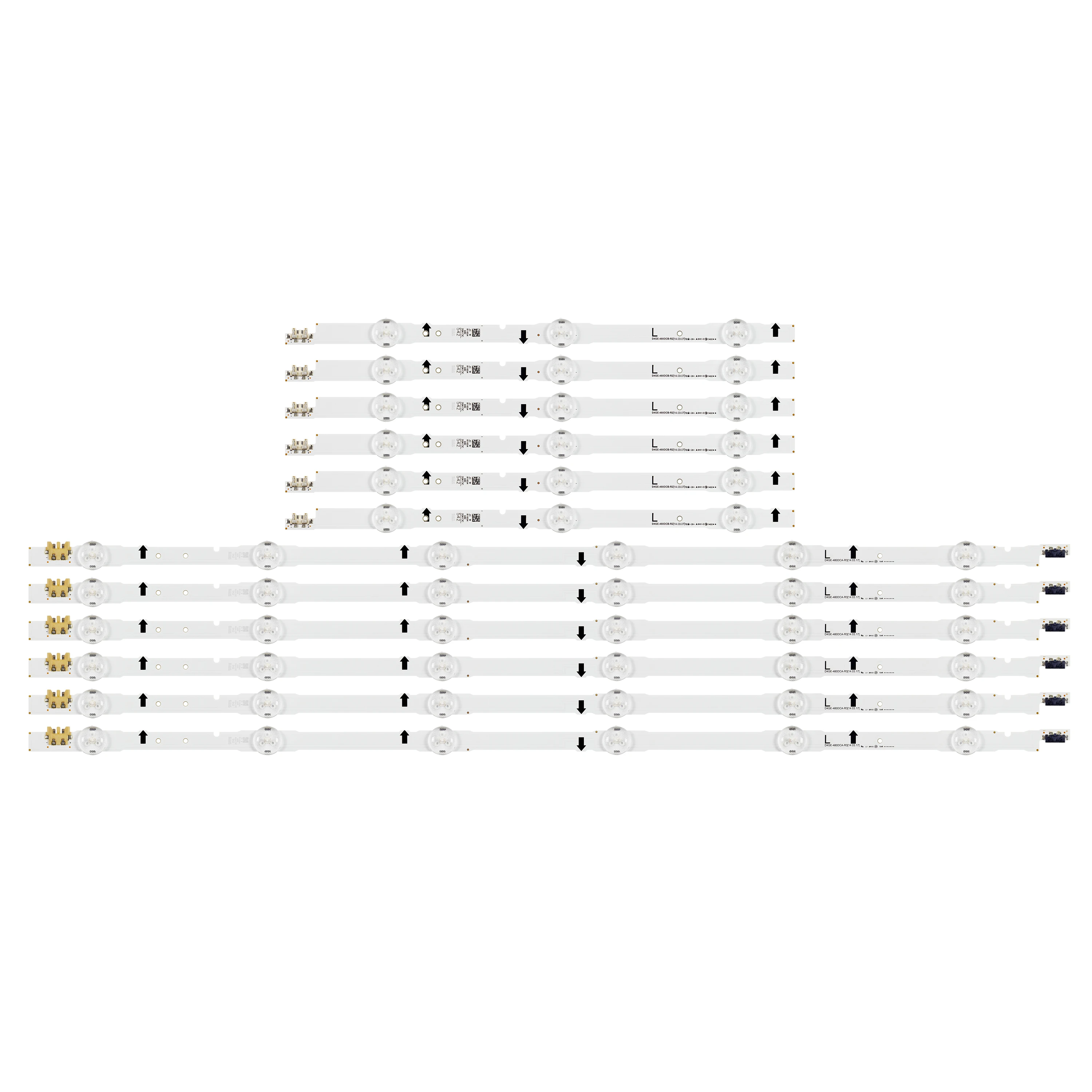 Fita de Led para Retroiluminação Lâmpadas para Samsung Ue48h6640 Ue48h6505 Ue48h6580 Ue48h6590 Ue48h6600 Ue48h6620 Ue48h6675 Ue48h6690 Ue48j5100