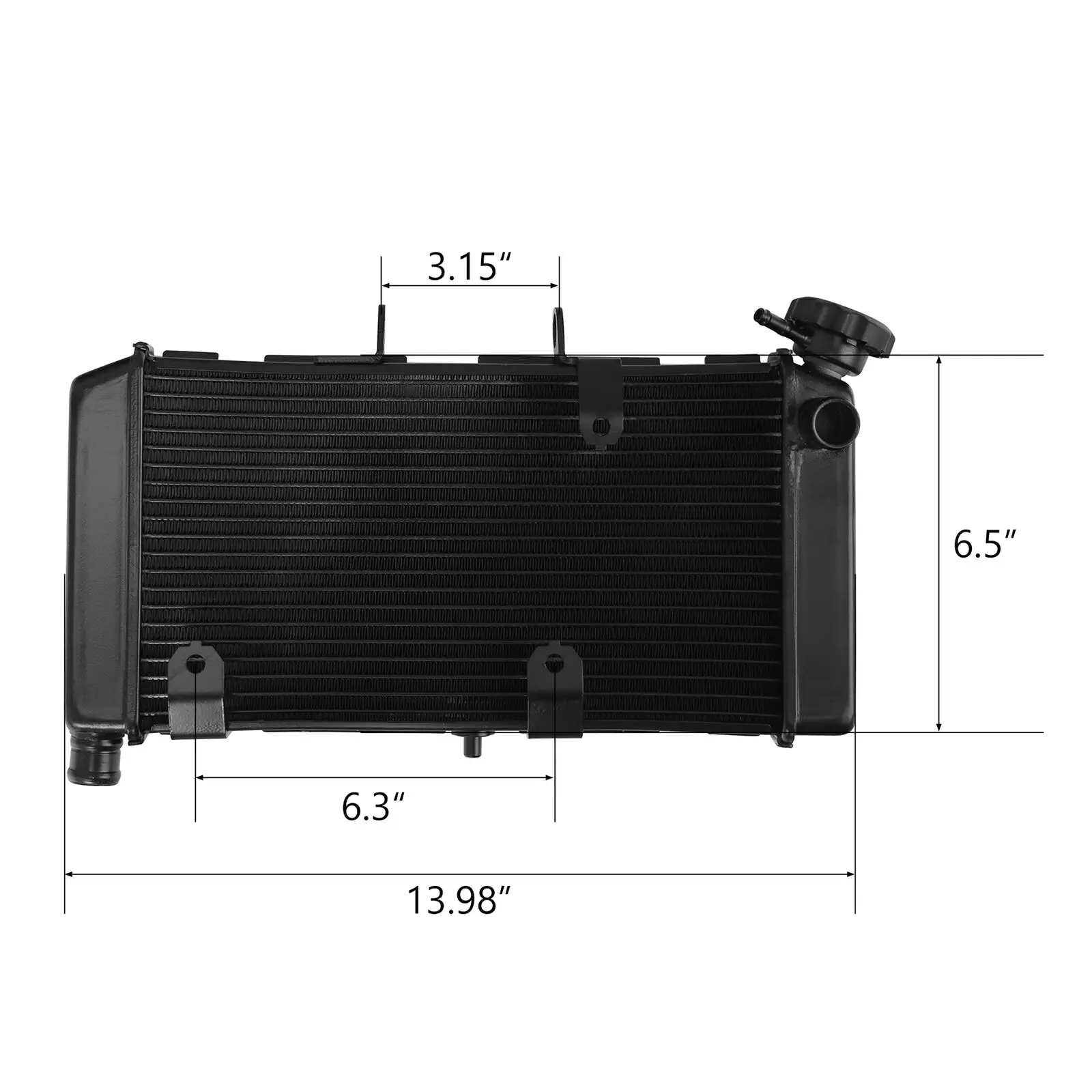 Engine Cooler Cooling Radiator for Honda NC700 NC700X 2012-NC750S 2014-NC750X ABS DCT 2014-Motorcycle