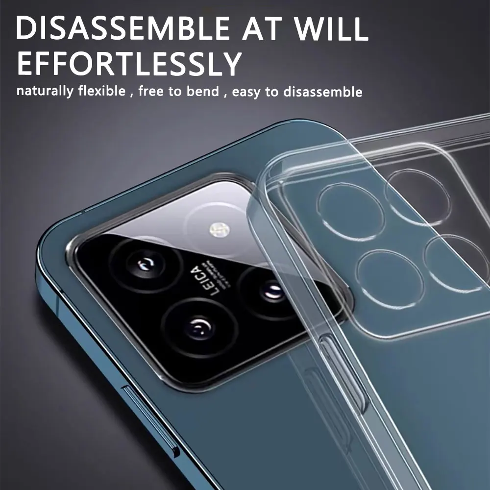 Ultra Thin Clear Silicone Soft Case - Transparent Back Cover