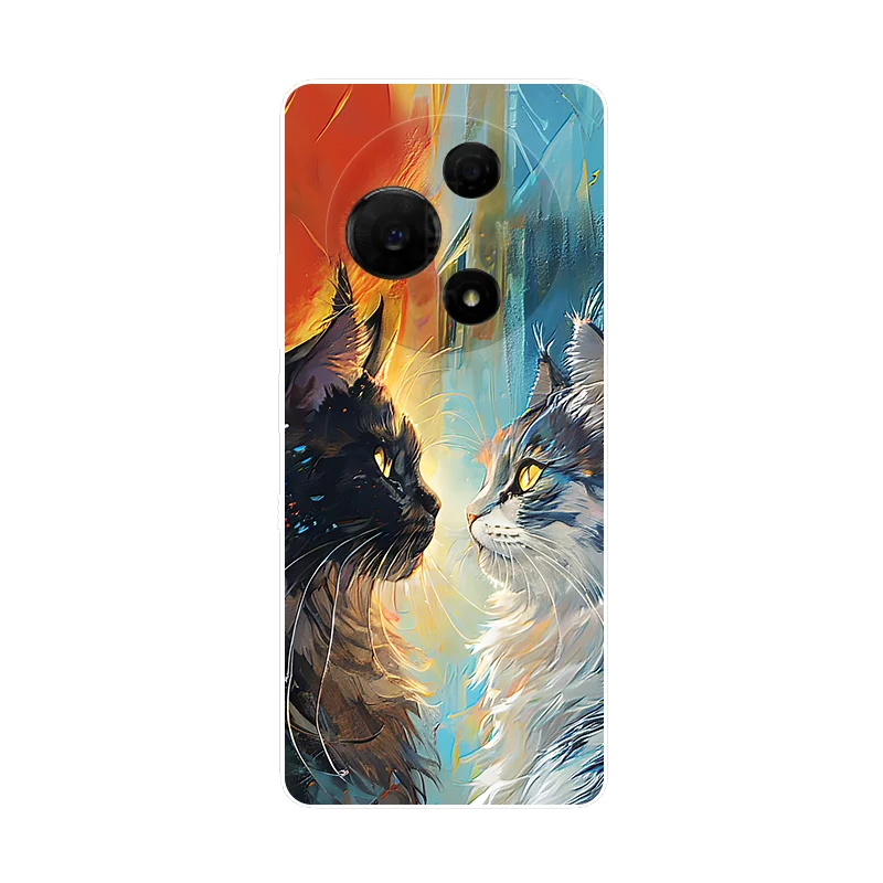 Lovely Cat Soft Silicone Shockproof Bumper Case - Universal Fit