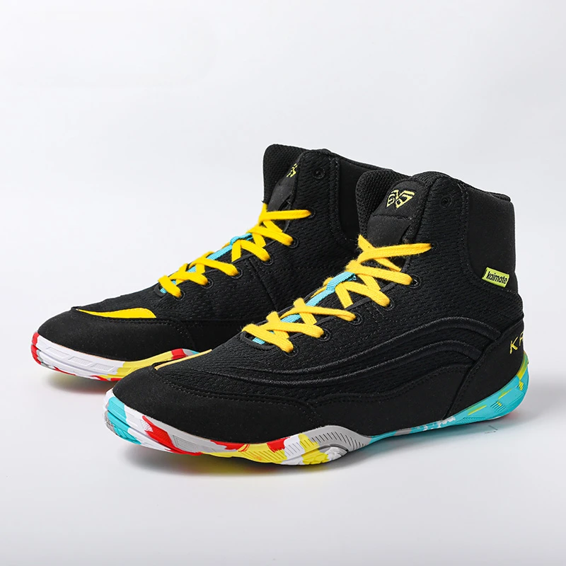 Professional Gym Wear Resistant Non-slip Leisure Sports Shoes Multi-functional Training Shoes Boxing Wrestling Fighting