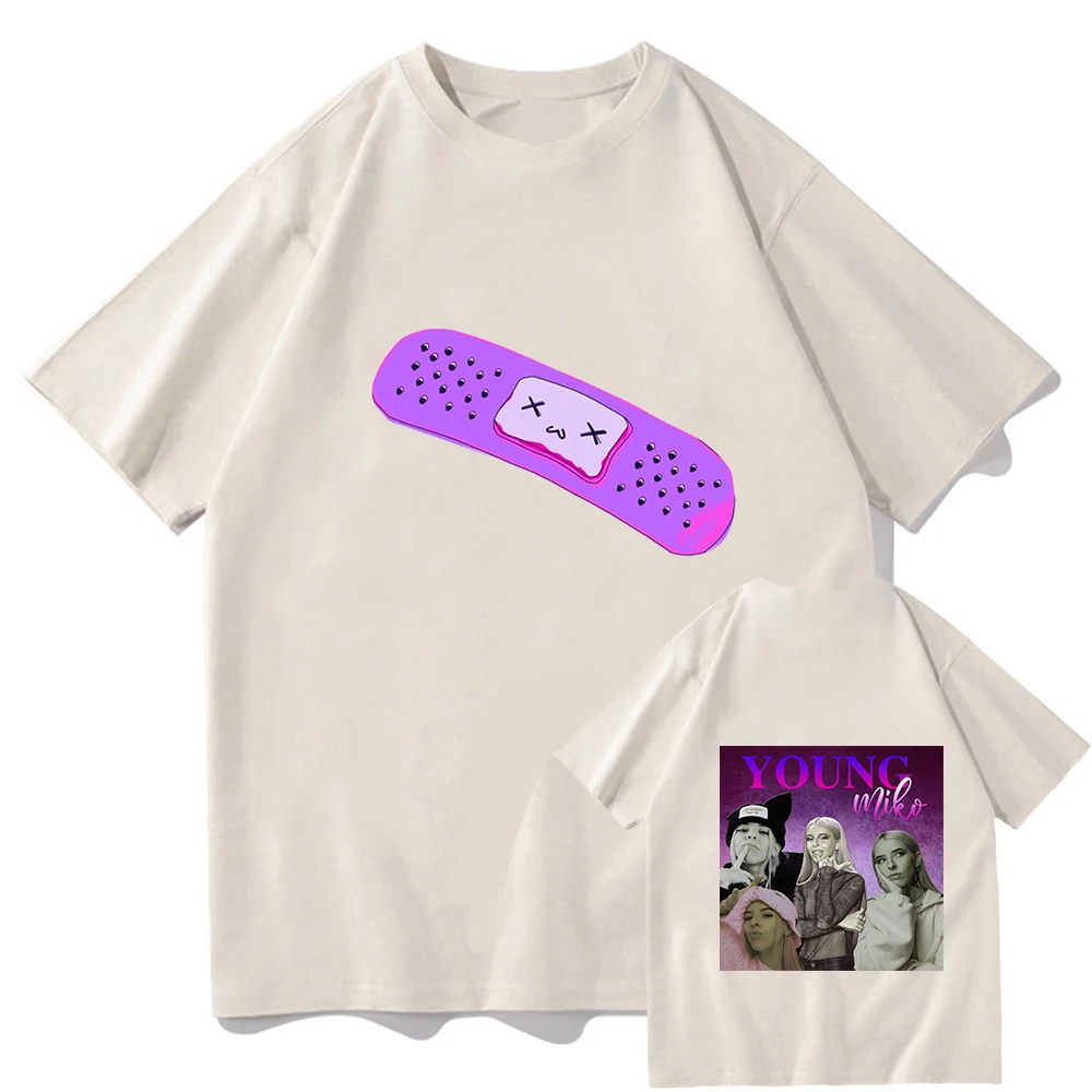 

Young miko Tshirts Short Sleeve O-neck Mens Tee-shirt Cartoon Graphic Printing T-shirt Casual Cotton Clothes Harajuku Streetwear