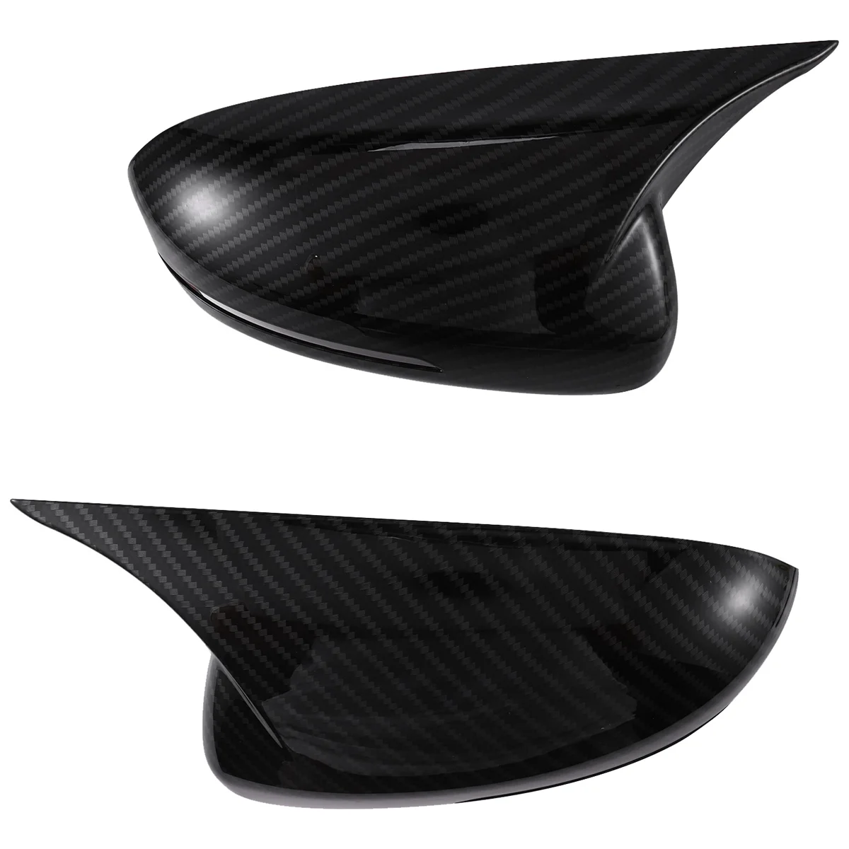 1Pair Rearview Mirror Cover Housing Ox Horn Trim Caps for Kia Optima K5 2011-2015 Side Mirror Shell Sticker Carbon