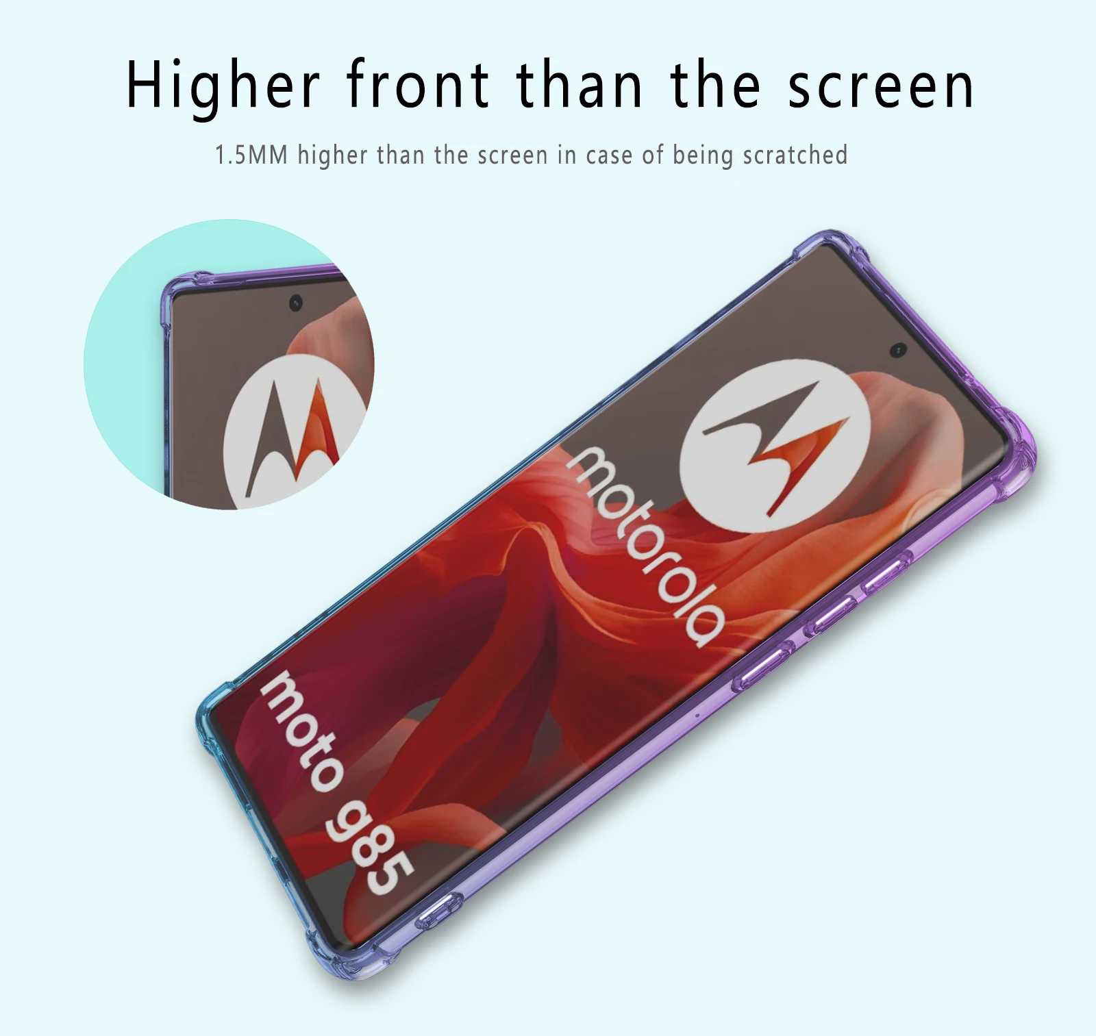Shockproof Gradient Silicone TPU Protective Phone Case – Durable & Stylish Cover