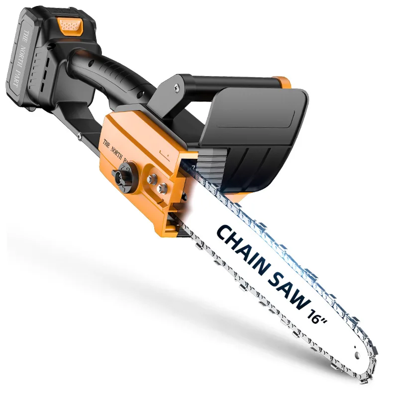 12-inch High-power Lithium Electric Saw Household Outdoor Logging Saw Cordless One-hand Chainsaw Garden Pruning Saw 2