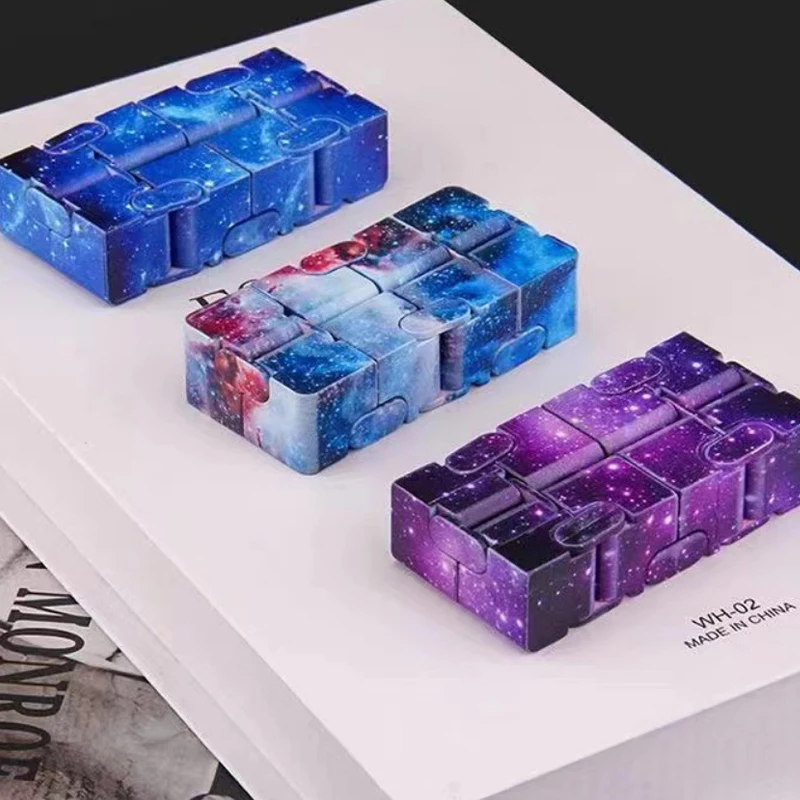 Fidget Toys Starry Sky Infinity Cube Sensory Fidget Toy Autism ADHD Anxiety Stress Reliever Toys Adults Children Decompression Novelty Gift